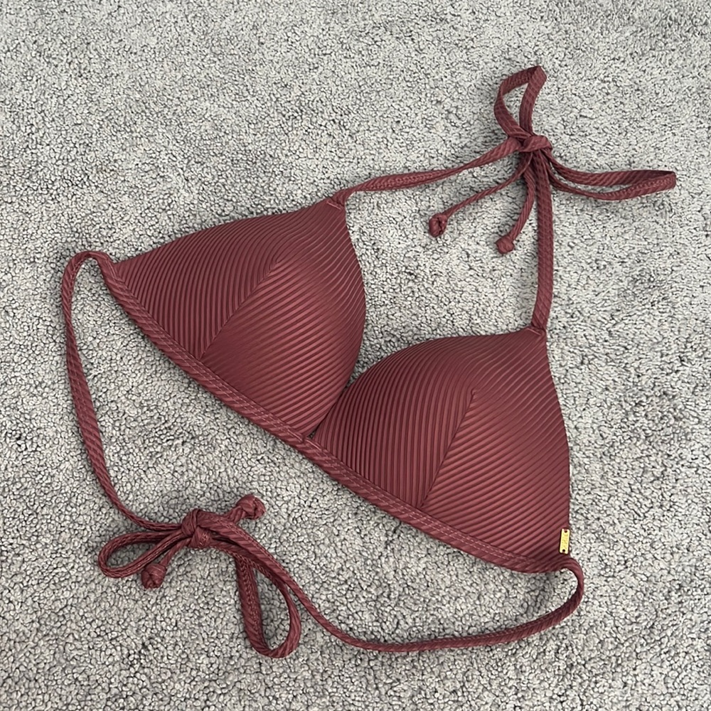 PINK Dusty Mauve Rose Bikini Top